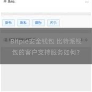 Bitpie安全钱包 比特派钱包的客户支持服务如何？