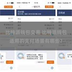 比特派钱包交易 比特派钱包适用的支付场景有哪些？
