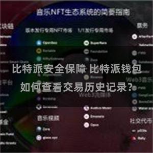 比特派安全保障 比特派钱包如何查看交易历史记录？