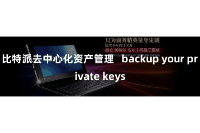 比特派去中心化资产管理   backup your private keys