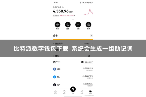 比特派数字钱包下载  系统会生成一组助记词